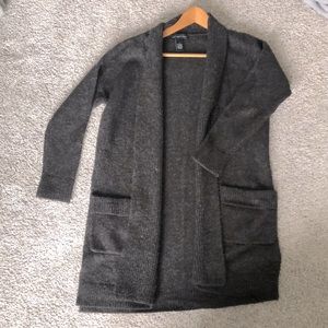 Charcoal Grey Sweater Cardigan